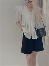 娃娃领小衫，其它，驿谷