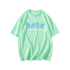 得物抖音40支双纱高品质休闲半袖纯印花短袖T恤男女T7229-P40，男装T恤，电商A441-1