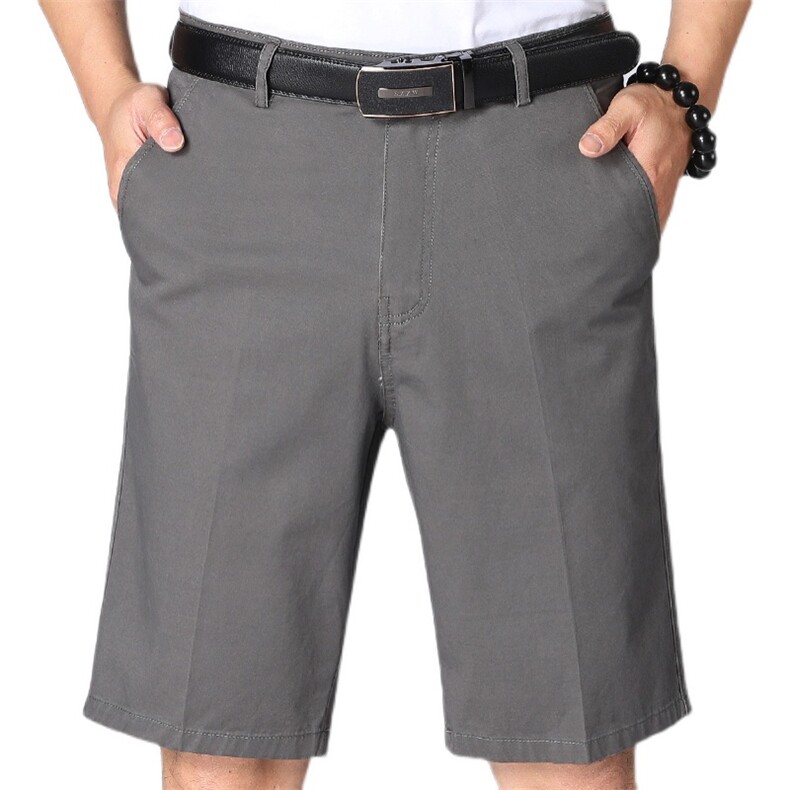 MW209男士薄款宽松五分裤中腰纯棉休闲中老年爸爸装短裤P34，男装休闲裤，电商B360