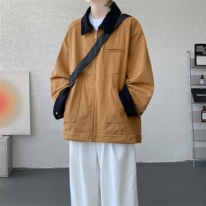 8XL-M明星同款工装猎装夹克哈灵顿外套男底特律衬衫秋季JK1325P88图片