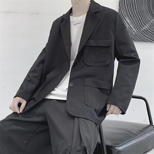 20/秋款 小西装男士外套秋装男ins中性港风西服图片