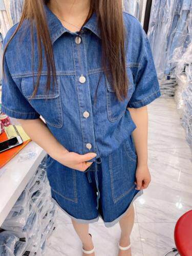 夏季牛仔连体裤，女装连体裤，雪儿诱惑