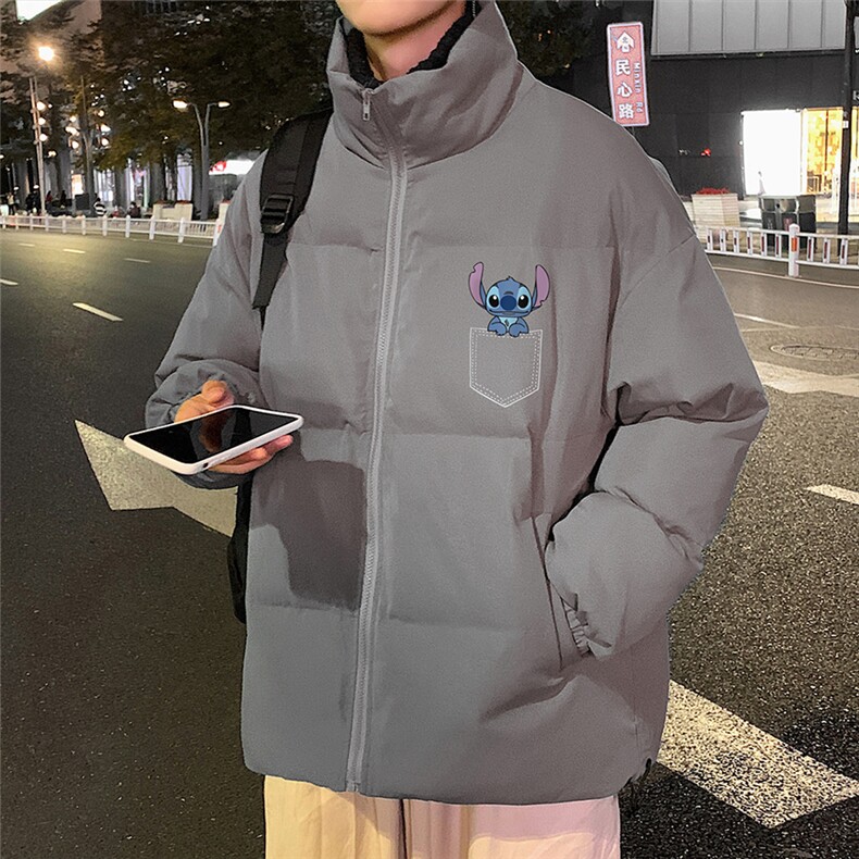 秋冬新款韩版加厚保暖立领宽松棉服外套男MY2057P115控135,男装棉衣,电商A268A