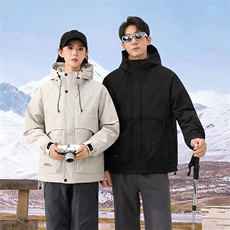抖音2025情侣秋冬二棉加棉加厚夹克休闲棉服M1125-P120，男装夹克，电商D240-242