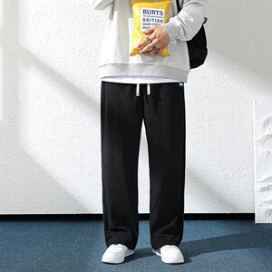 日系2024秋冬款华夫格抽绳束脚运动休闲潮牌卫裤8802-P55控69，男装休闲裤，星座914-3