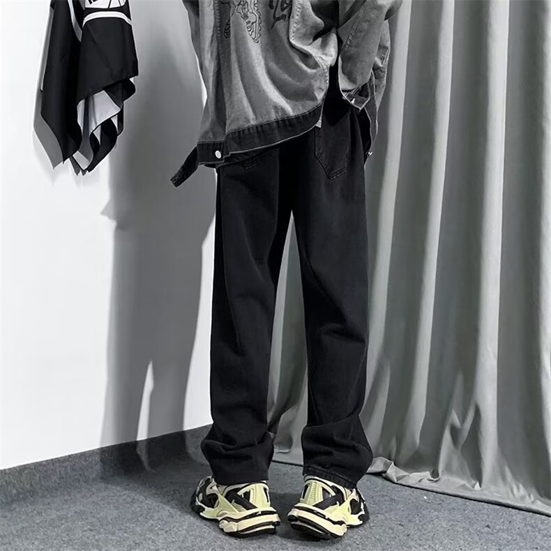 2023秋季新款百搭休闲系带长裤韩版宽松牛仔裤C3083P40,男装牛仔裤,星座1116-2