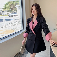 【档口有货】高品质ins拼色小西装2C059-2305P125K178，女装西装，2C059