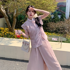 【新款现货】重工粉色风套装裙088-6621P135K188，女装套装/套裙，2C088