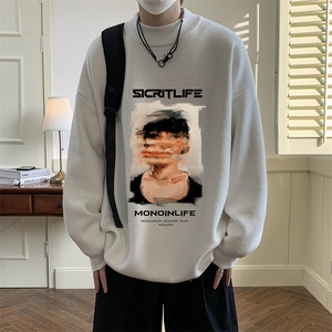 控68半高领毛衣男士大码针织衫男毛线衣男 M18213-P45 加绒款-P65图片