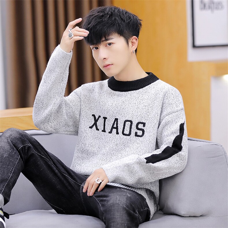 家乐7616男士毛衣2021新款冬季男装休闲圆领线衣日系复古休闲,男装针织衫/毛衣,电商D310（原电商305）