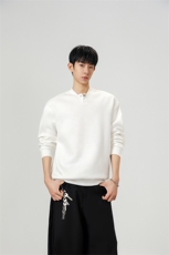 韩系学院风设计cleanfit卫衣简约纯色休闲打底常规P39加绒P49，男装T恤，电商B319