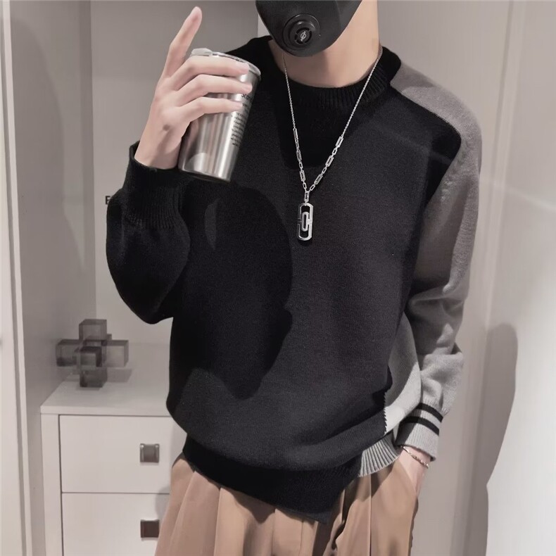 1506A/GYM1410/P48针织衫男孩线衣纯色打底衫,男装T恤,星座1506A