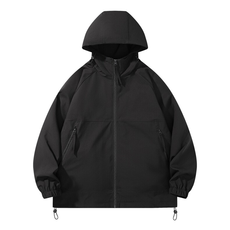 秋季新款二开宽松夹克男纯色冲锋衣外套DSA157B-JK7835-特P65,男装夹克,电商A157B