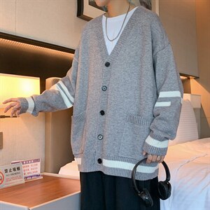 针织开衫男外套休闲韩版潮流时尚2024秋装新款A161-2-MY9013-P45图片