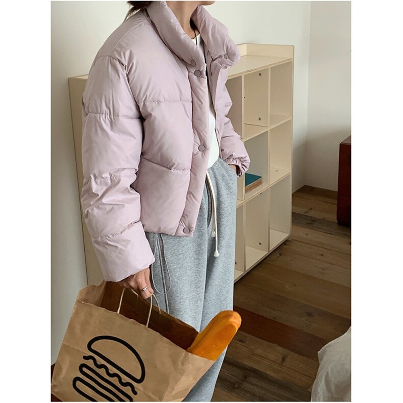 韩东大门原版面包服女立领小个子短款羽绒棉服秋冬短款,男装棉衣,星座506A