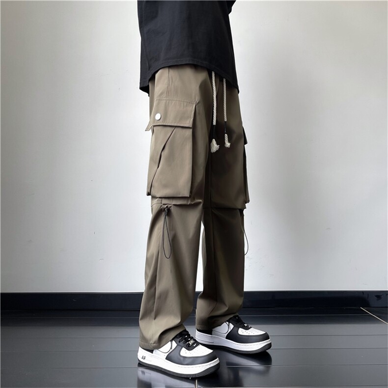 工装裤男秋冬季户外机能冲锋裤加绒加厚休闲裤K452-P40加绒P45,男装休闲裤,星座308B-2