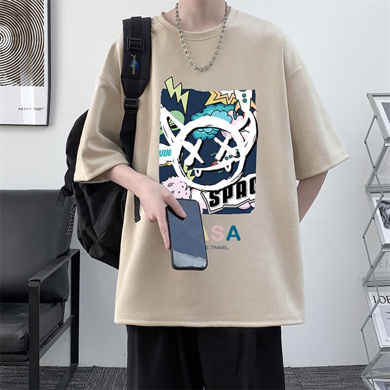 麂皮绒短袖t恤男大码半袖男JD82275-P25,男装T恤,电商A040