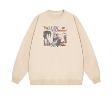 2025年秋季套头长袖时尚百搭通勤简约休闲，女装卫衣/绒衫，花可