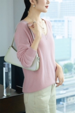 经典高级感时尚百搭多色可选气质羊毛内搭，女装羊毛衫，百越羊绒