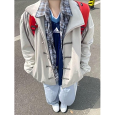 现货！百搭立领夹克男春秋宽松A061-EX50538-特批90，男装夹克，电商A061