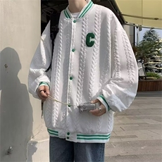 高级男士秋冬季设计感棒球领夹克新款外套秋装上衣HH021P55，男装夹克，星座1013-5