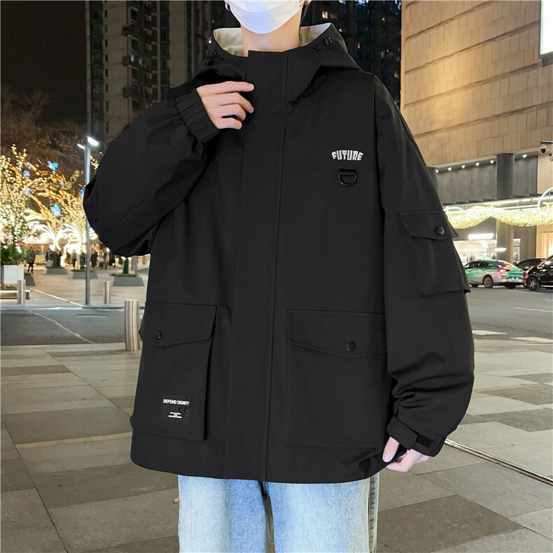 现货8501-P75大码控138春季大码户外连帽夹克外套,男装夹克,星座209