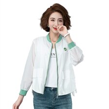 2021年夏季休闲个性气质简约时尚潮流防晒衣薄款，女装短外套，余墨