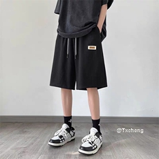 夏季裤子学生宽松显瘦五分裤韩版ins港风过膝中裤102B-K8401P25，男装牛仔裤，星座102B