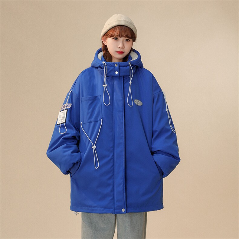 1中性冲锋衣羊羔毛棉衣大码M-5XL夹克外套女JK7569加厚P90控128，女装棉衣/棉服，星座226-2