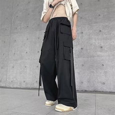 工装裤男韩版潮流多口袋高街帅个性2024夏季新款ins长裤K4131-P53，男装工装外套，星座412-3