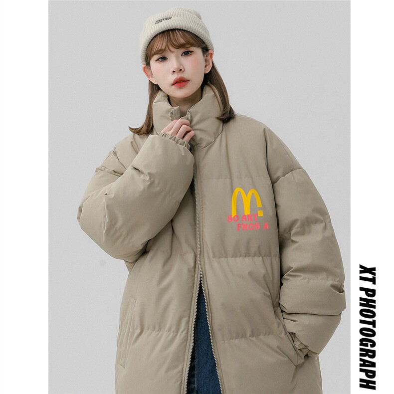 中性风23冬季时尚百搭潮流字母印花棉服外套MY62063P85控118,男装棉衣,电商A268