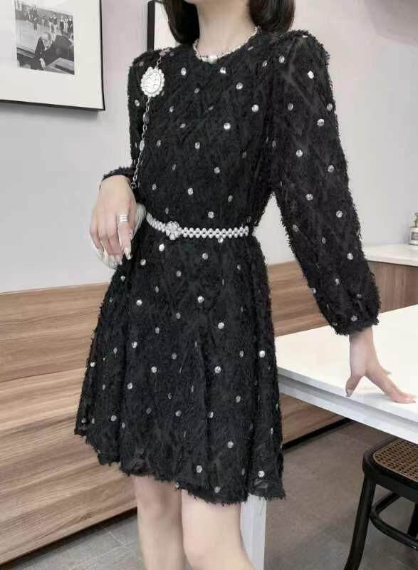 珍珠腰带喇叭裙，其它，迪蔓君翔