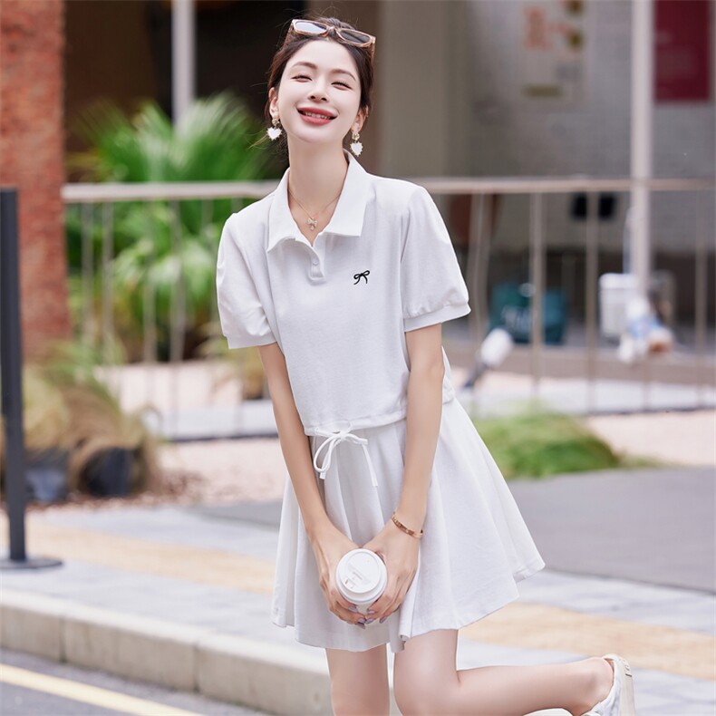 2025时尚女夏新款短袖半身裙宽松显瘦洋气休闲小个子潮，女装运动套装，凯瑟曼