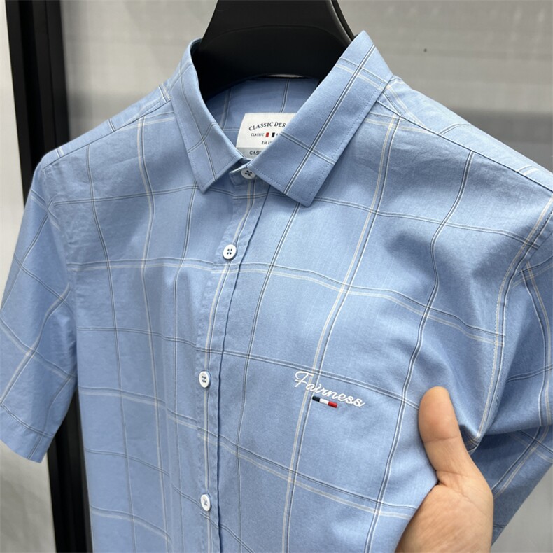 FN824826纯棉男士牛津纺休闲商务衬衫贴身舒适大主推大货,男装衬衫,钱塘207-1