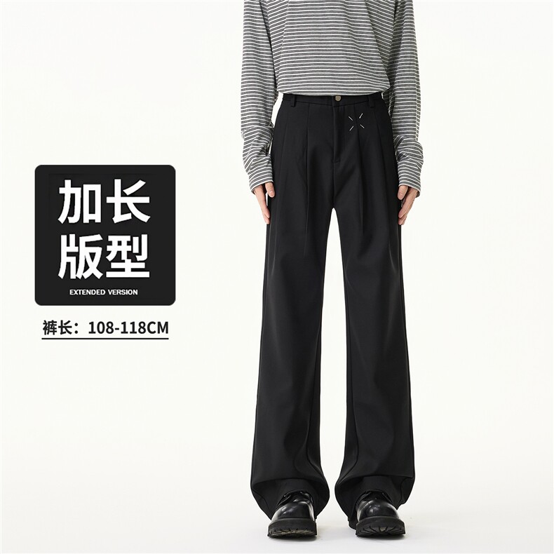 2026高个子美式新款垂感休闲西裤高级宽松长裤K919/P68图片