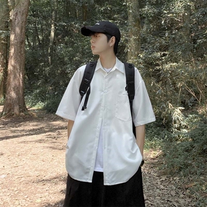 衬衫男士短袖韩版潮流百搭夏季2024新款ins宽松外套CY742-P34图片