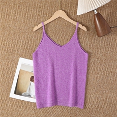 2025年秋季套头常规通勤单件吊带背心，女装背心吊带，唯若美羊绒