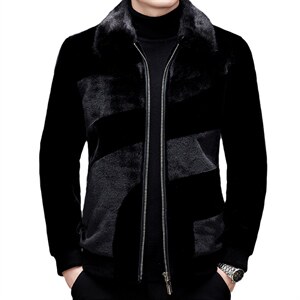 21秋冬男款纯色翻领休闲金貂绒保暖夹克外套棉服SNNJDR11823-P440,男装夹克,电商B212（原钱塘6029）