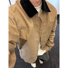 复古底特律工装夹克男春宽松撞色翻领休闲圣达菲外套GA882P61，男装夹克，星座1013-5