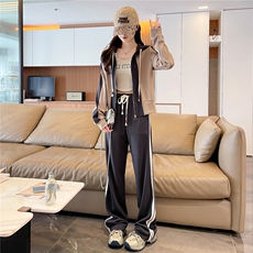 休闲运动女夏季2026新款气质减龄高级感短袖卫衣阔腿裤，女装套装/套裙，网红馆