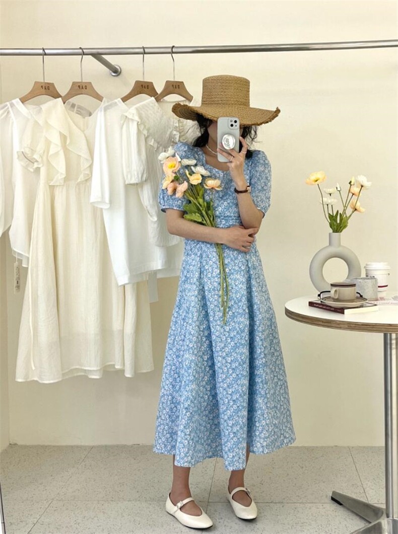 韩系，清新碎花裙，其它，DAP