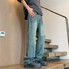 现货~~美式水洗男女同款微辣牛仔裤BK430-P45控68，男装牛仔裤，星座515