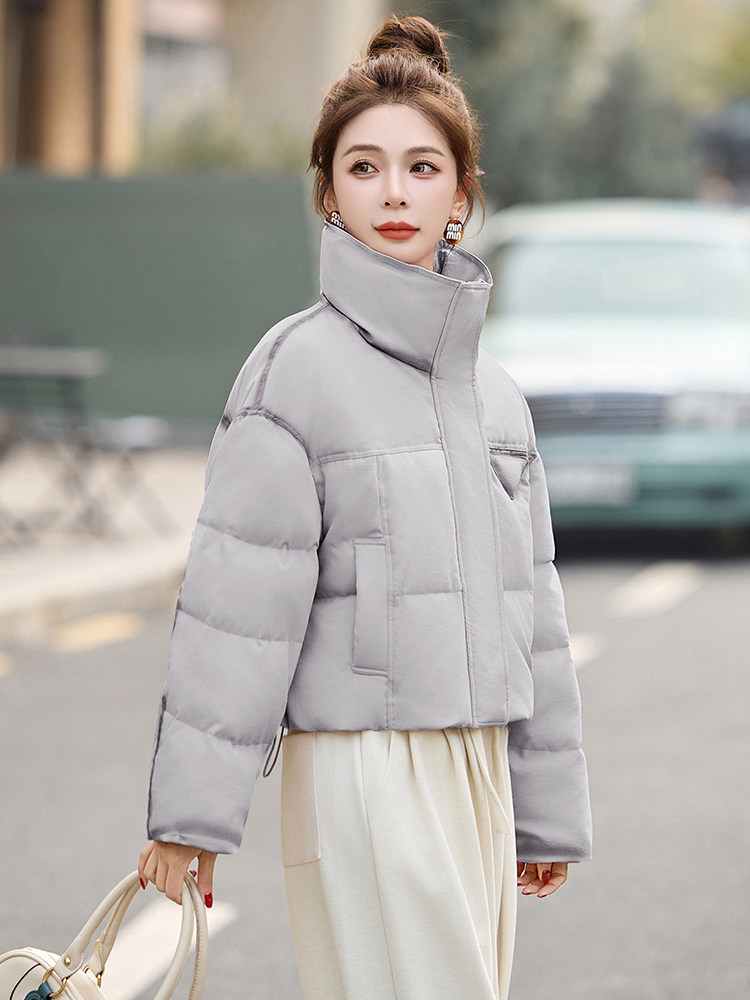 欧洲站小个子INS短款羽绒服女冬装新款水洗个性高端洋气欧货外套,女装羽绒服,曼娅璐
