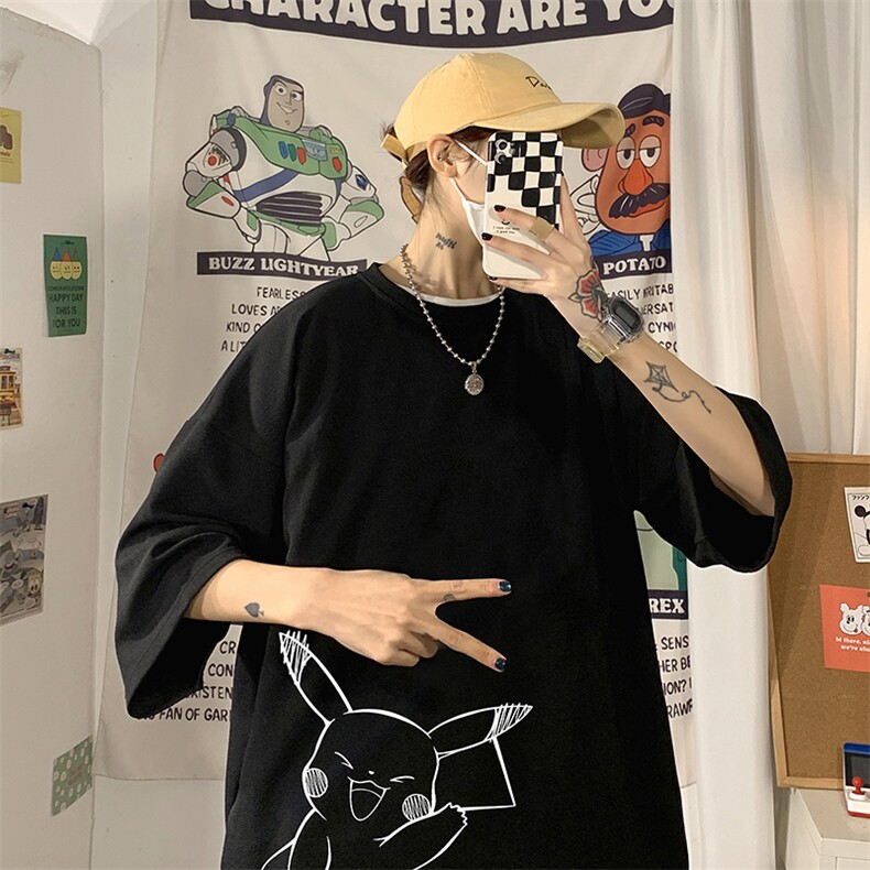 Q11193-P30春夏季七分袖t恤男大码五分袖男短袖中袖,男装T恤,电商A040