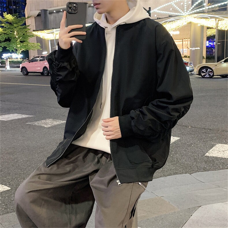 春季飞行服夹克外套男简约休闲百搭棒球服上衣迷彩P65JK837-P60，男装夹克，电商B306