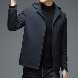 AN9808钱塘2020-3秋冬新款中年男士连帽休闲保暖羽绒服外套P194图片