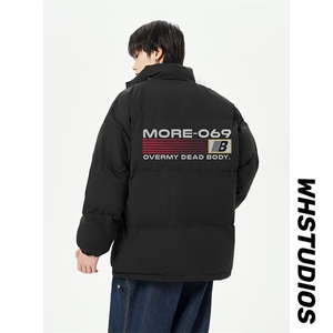 已注册白底直播抖音高品质宽松男羽绒棉面包服棉衣外套M1039P85图片