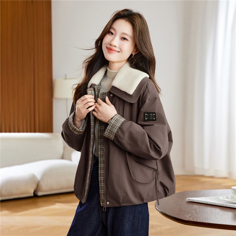 现货！2025冬季新款加绒加厚棉衣棉服女,女装棉衣/棉服,慕咨