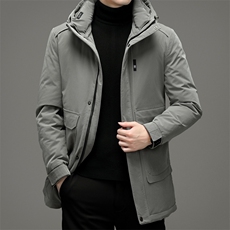 男装冬季新款保暖男中长款外套潮流宽松羽绒服外套ZELD9817-P385，男装羽绒服，电商B212（原钱塘6029）