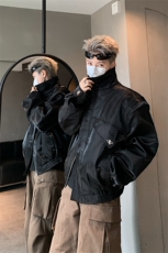 秋季小众解构垫肩夹克金属分割设计感外套男XZ514-2-24236-P128，男装夹克，星座514-2(原B239)